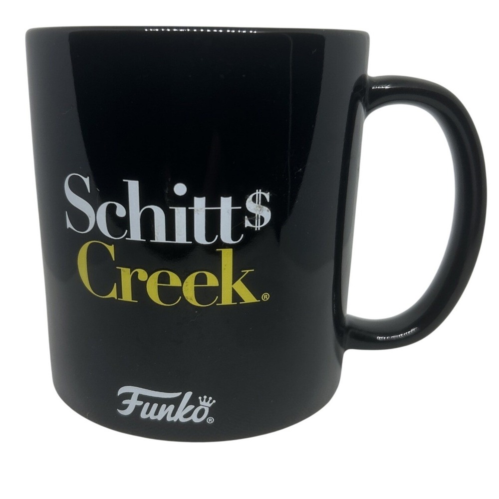 Schitts Creek Funko Coffee Mug Rose Family Pop Vinyl Black Ceramic 13.5oz Cup